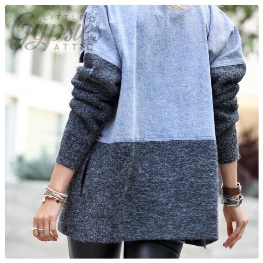 Stand Out One Button Denim Jacket - Picture 7 of 8